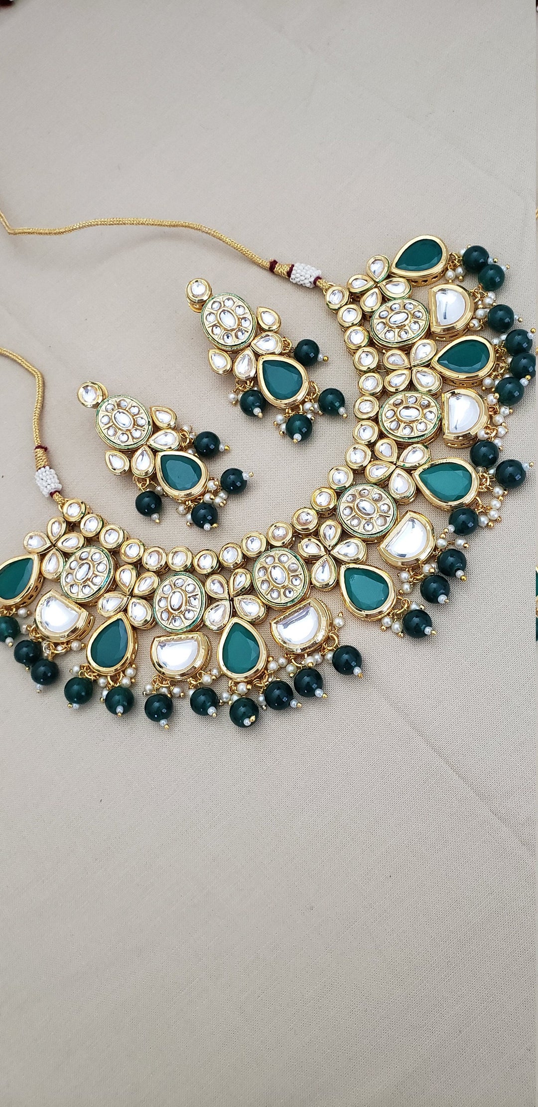 Green Kundan Necklace