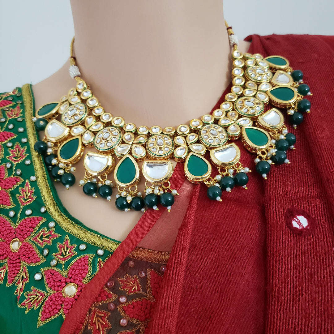 Green Kundan Necklace