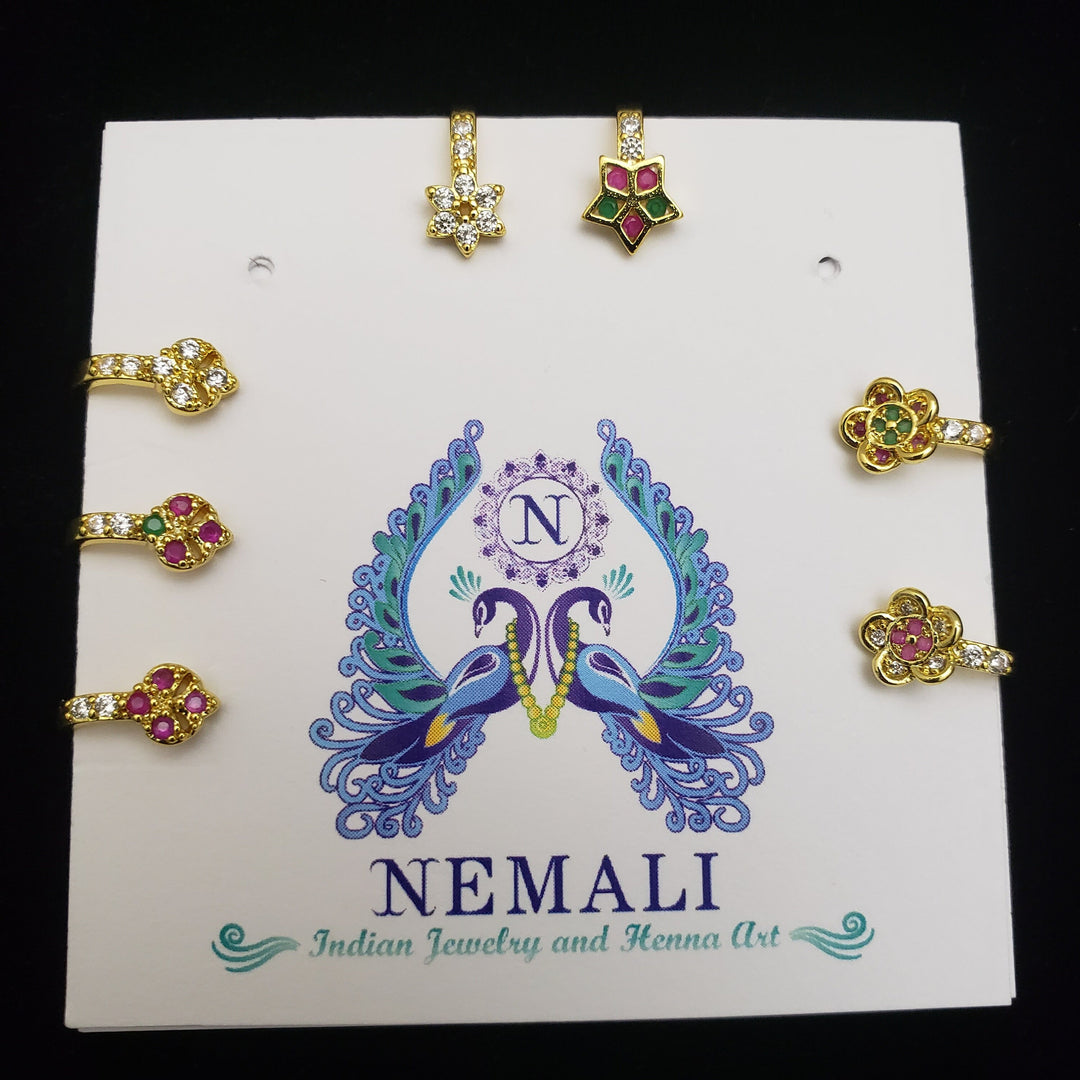 3 or 6 set Nose Ring