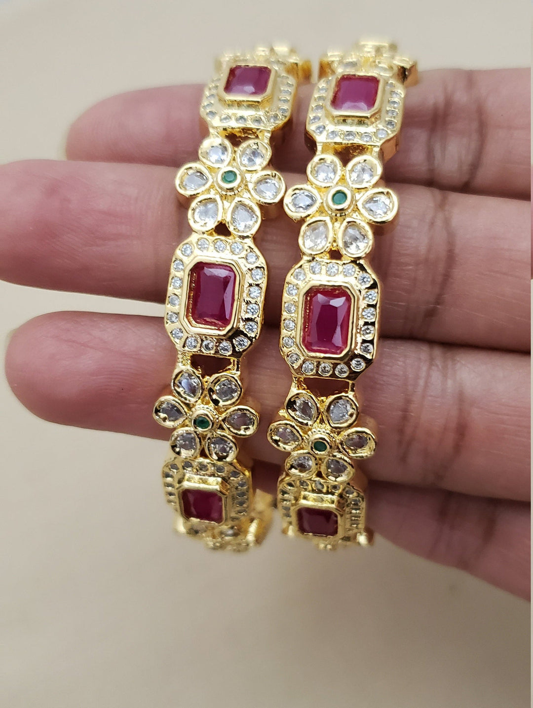 Semiprecious Ruby Bangle