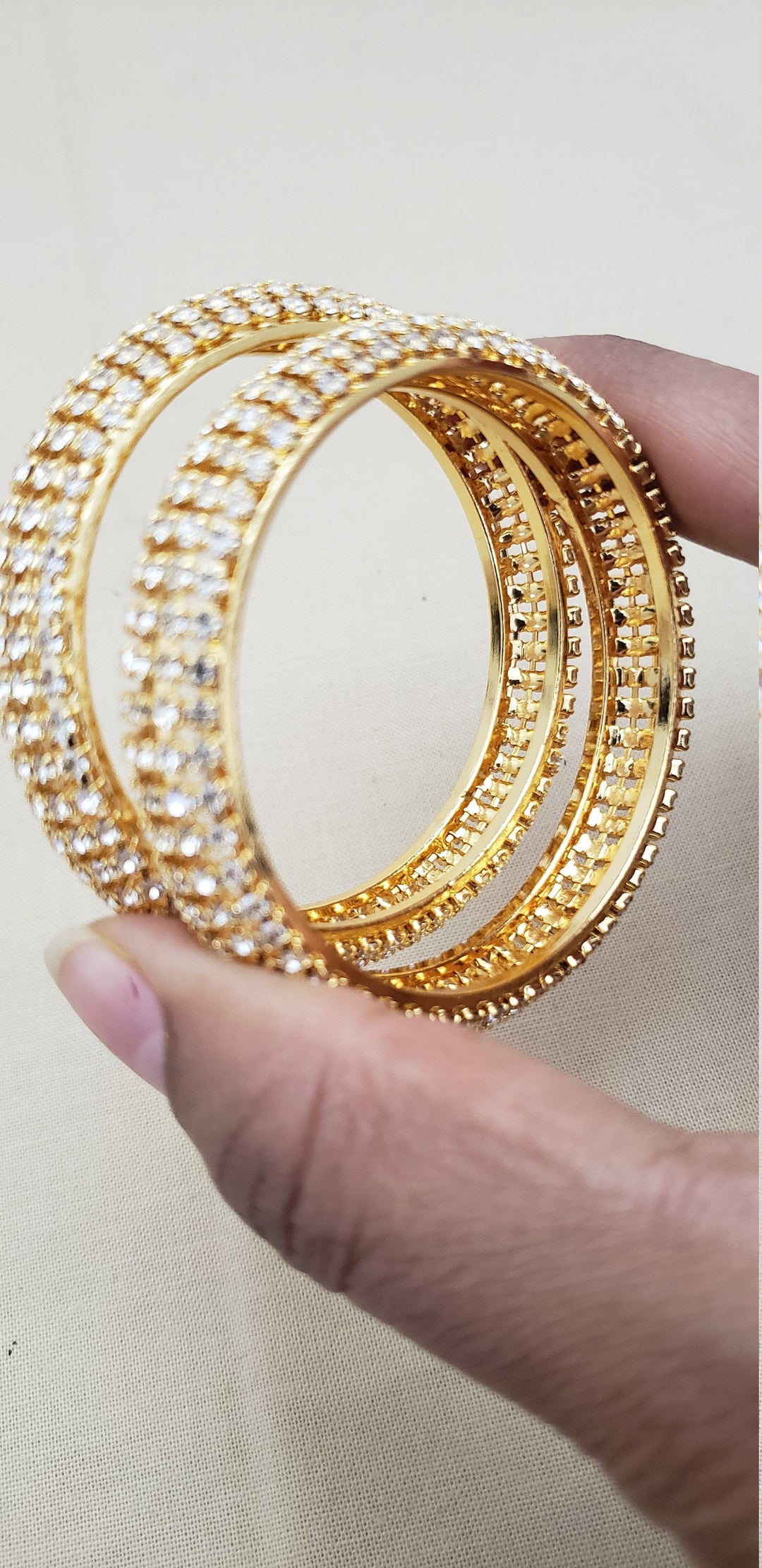 Kids white Bangles Set