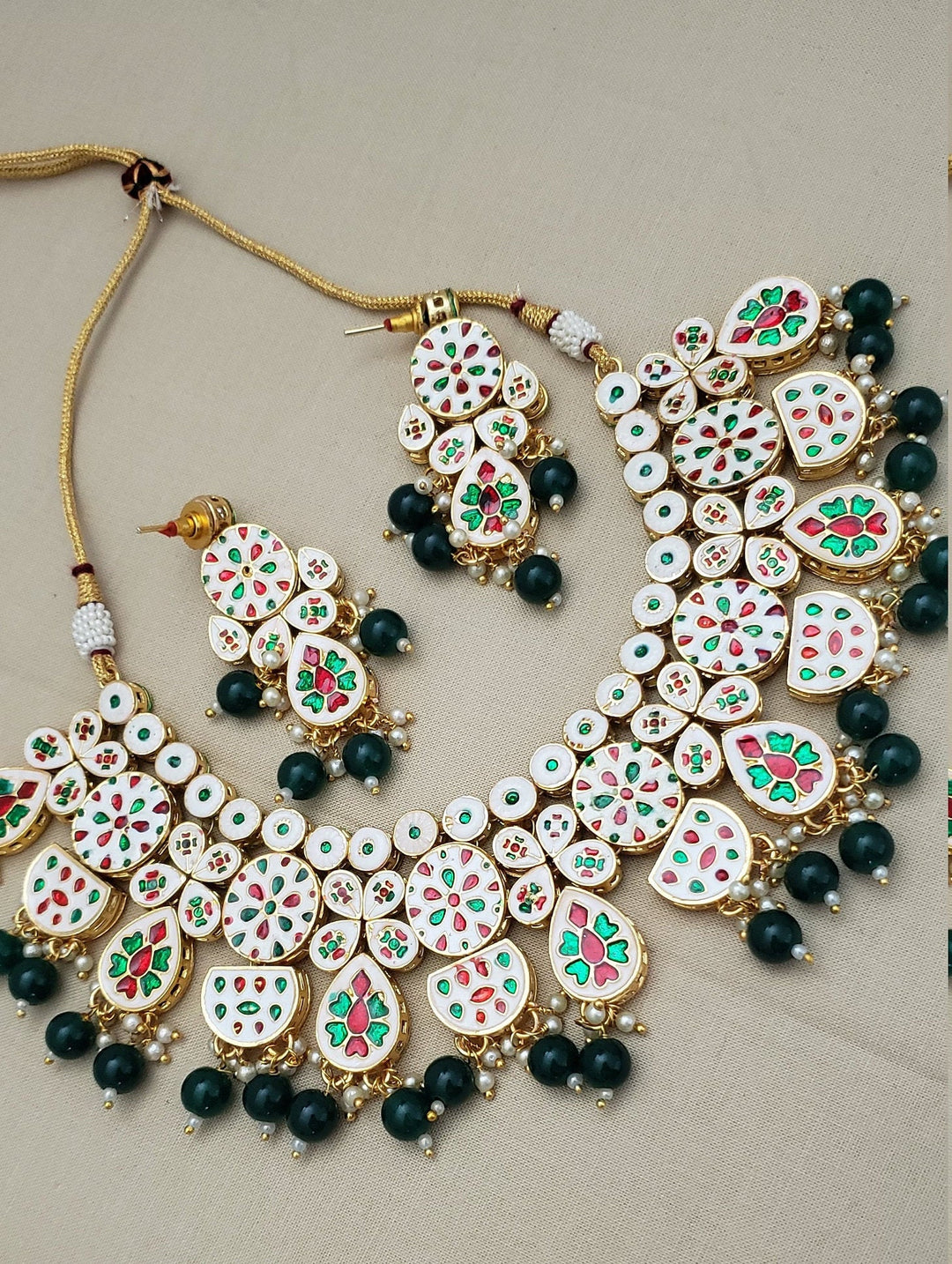 Green Kundan Necklace