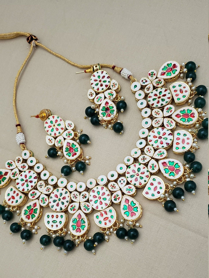 Green Kundan Necklace