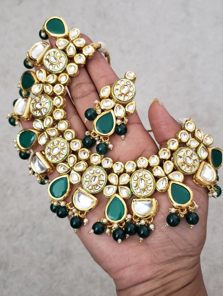 Green Kundan Necklace