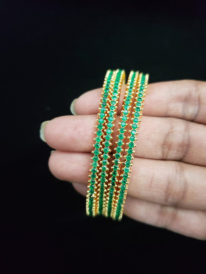 Emerald 4 bangle set