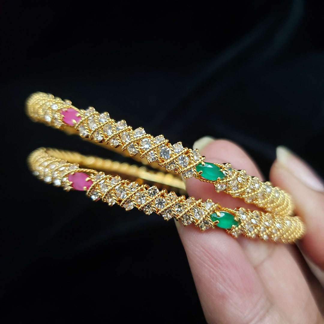 CZ Bangles Set