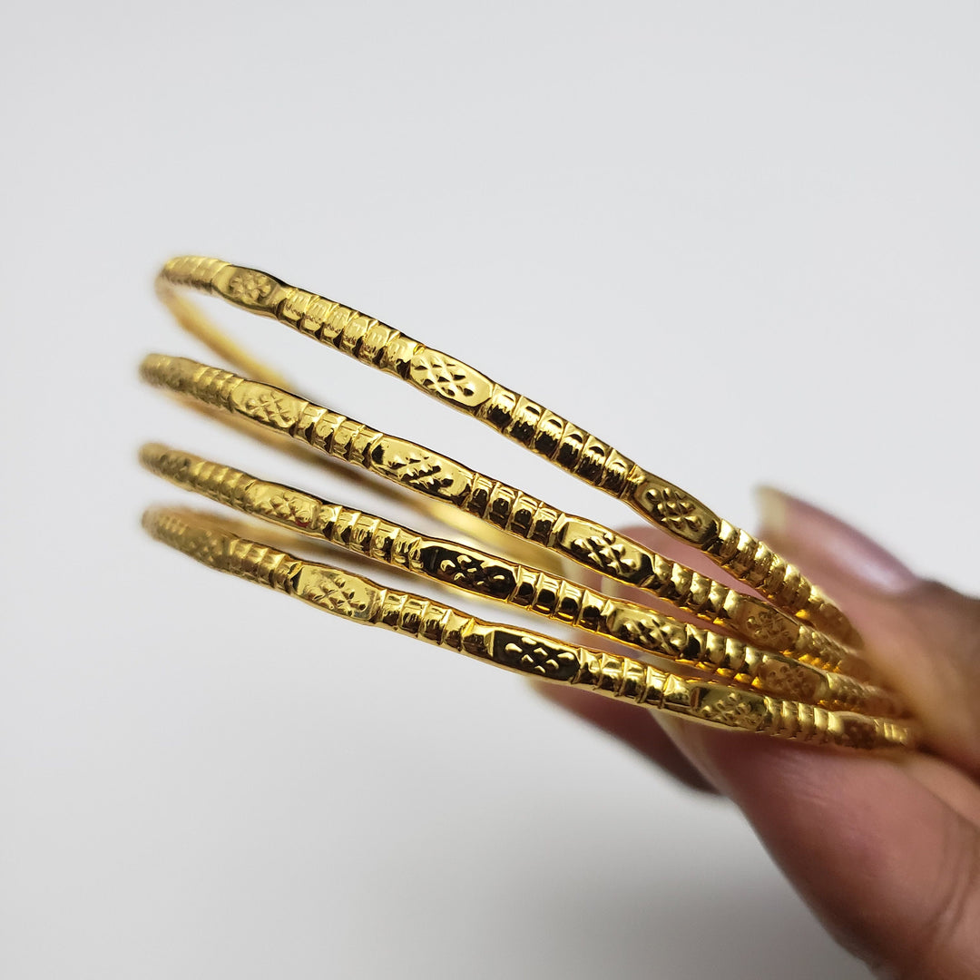 4pc Gold Bangles Set-21201