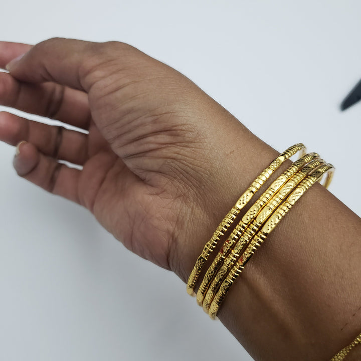 4pc Gold Bangles Set-21201
