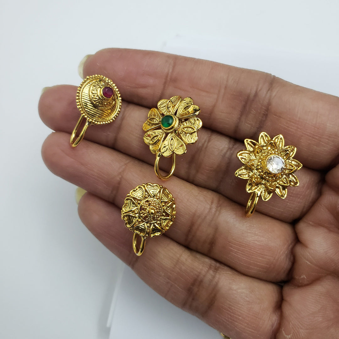 Gold finish Nose Ring