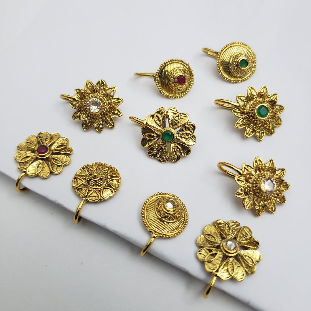 Gold finish Nose Ring