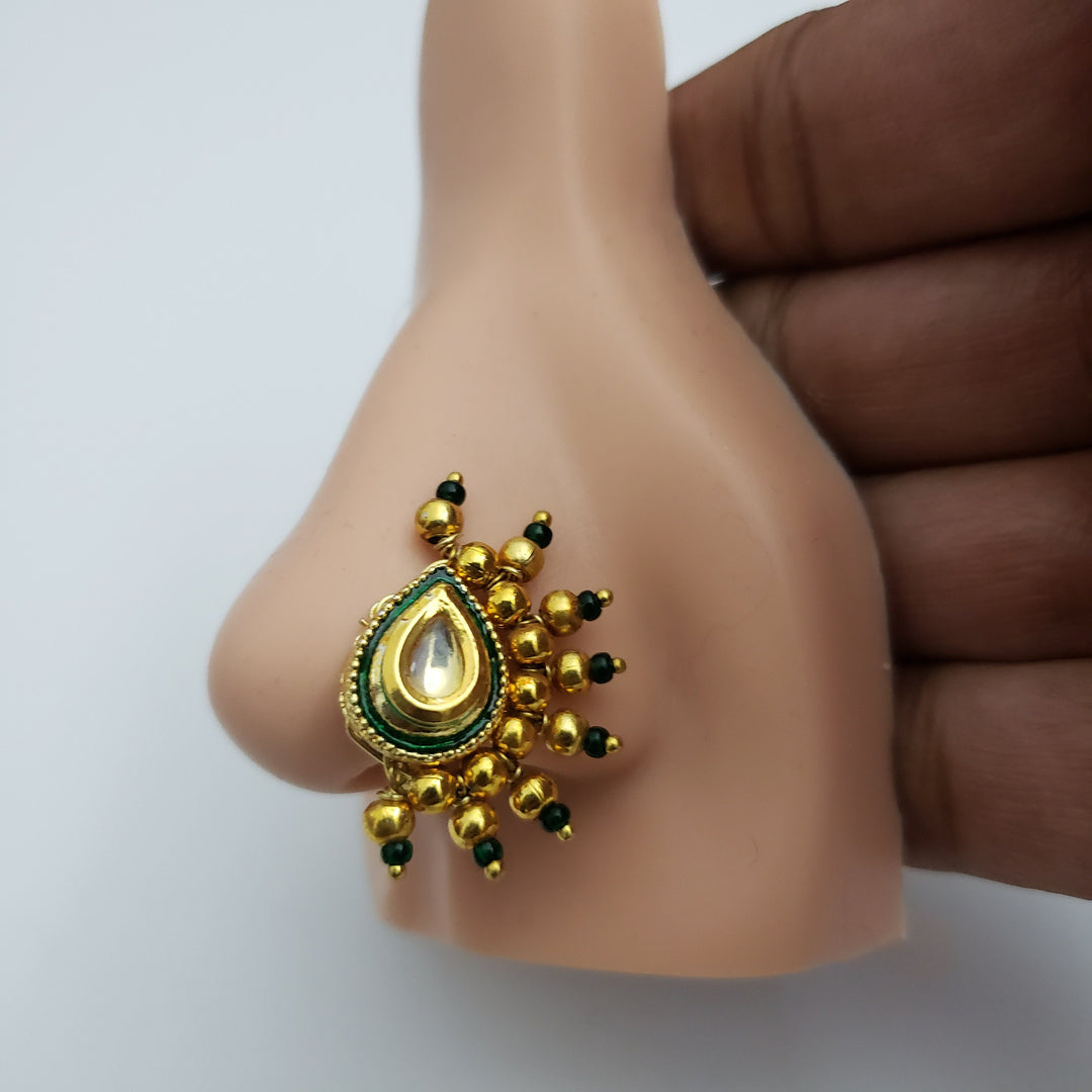 Kundan Nose Ring