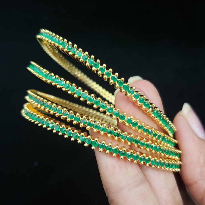 Emerald 4 bangle set