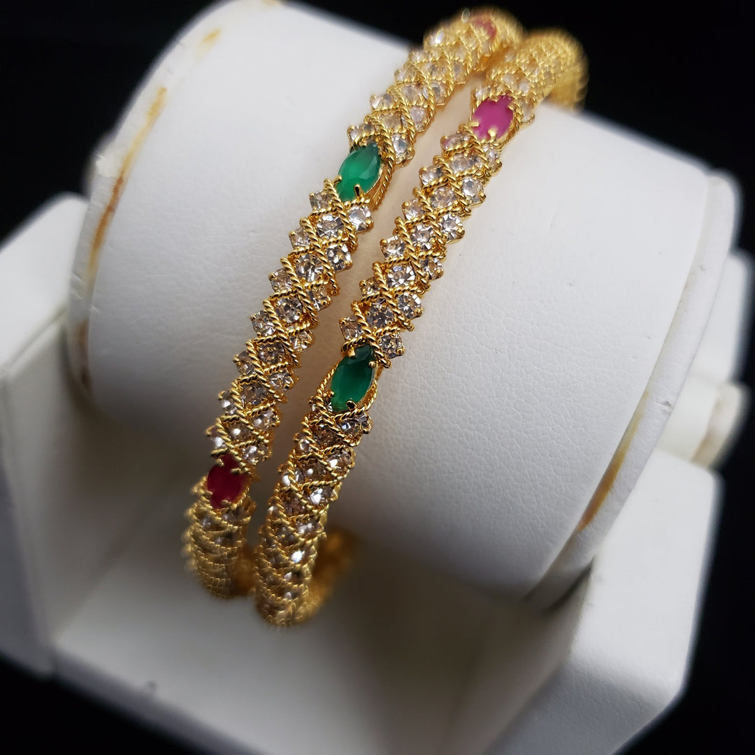 CZ Bangles Set