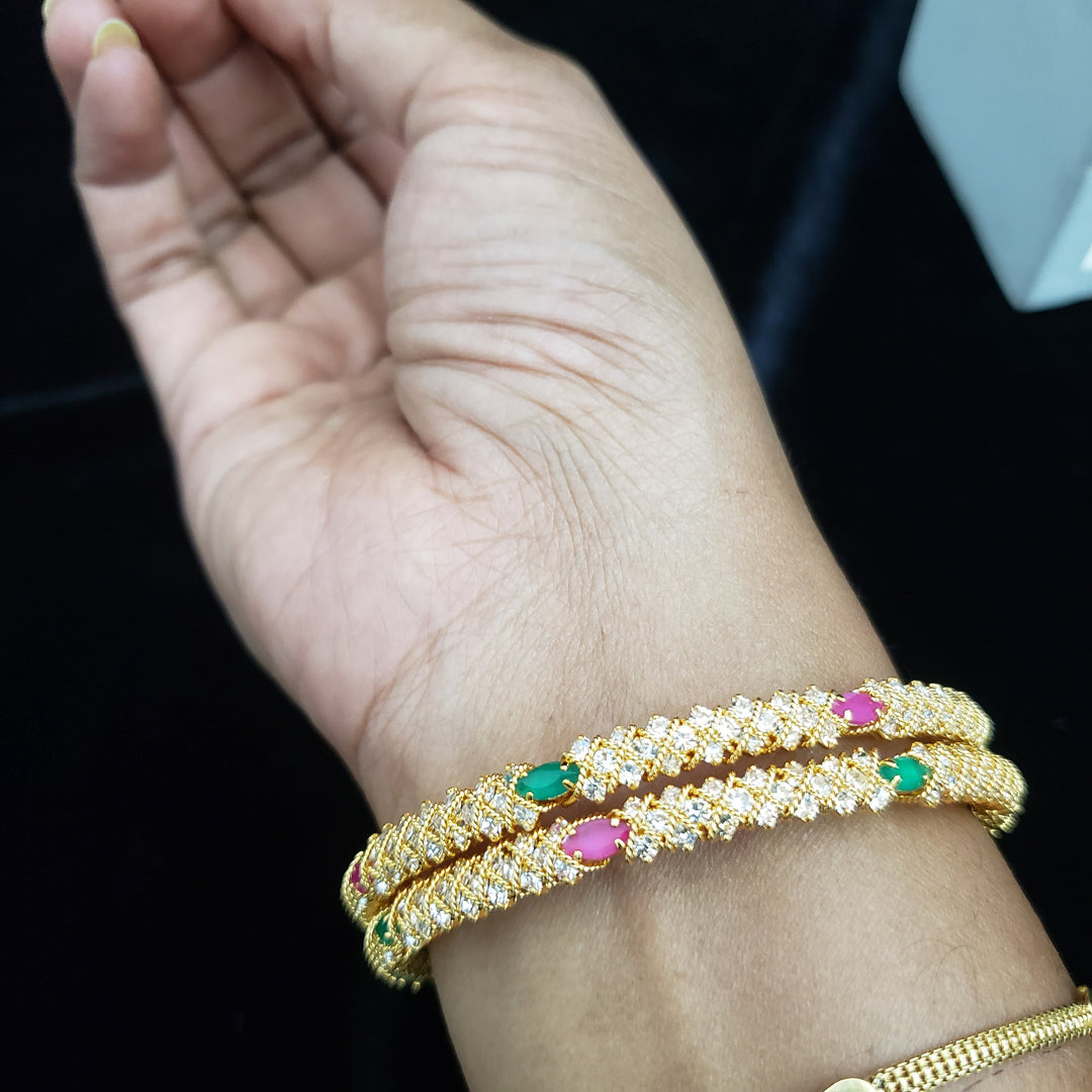CZ Bangles Set