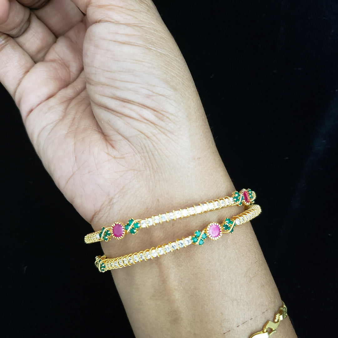 Multi color CZ bangle