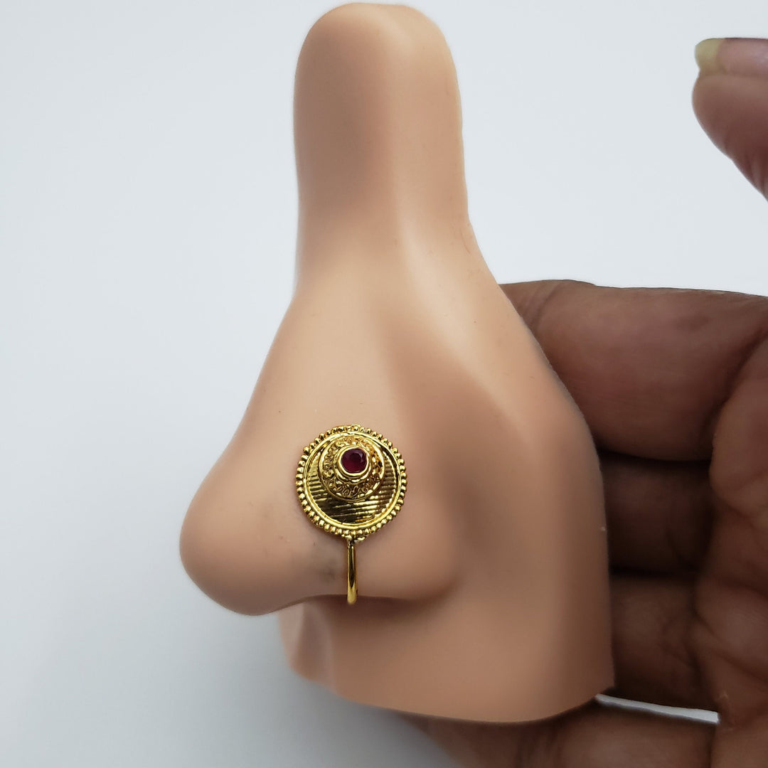 Gold finish Nose Ring