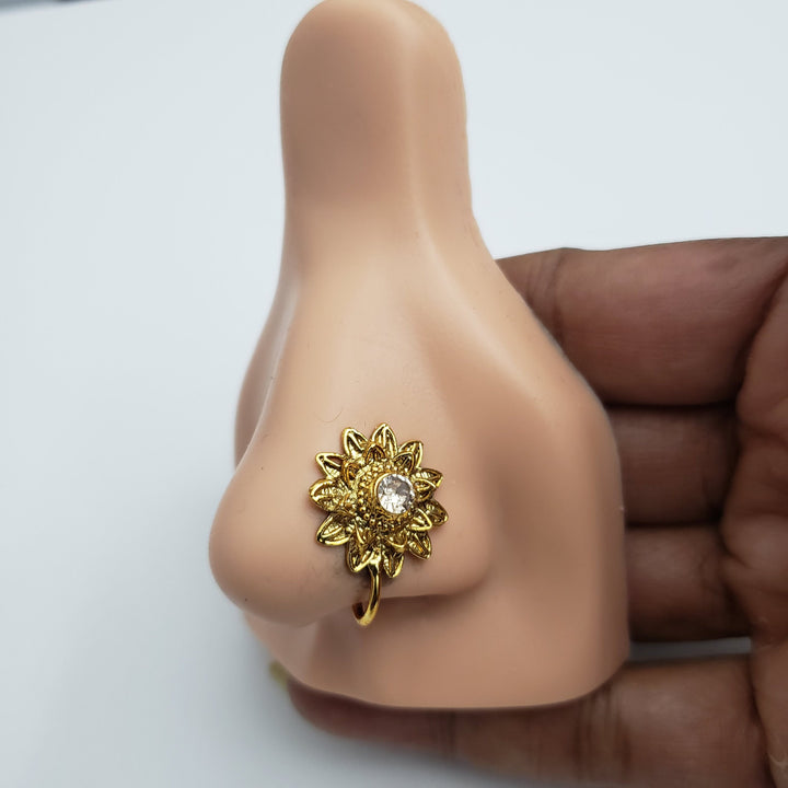 Gold finish Nose Ring