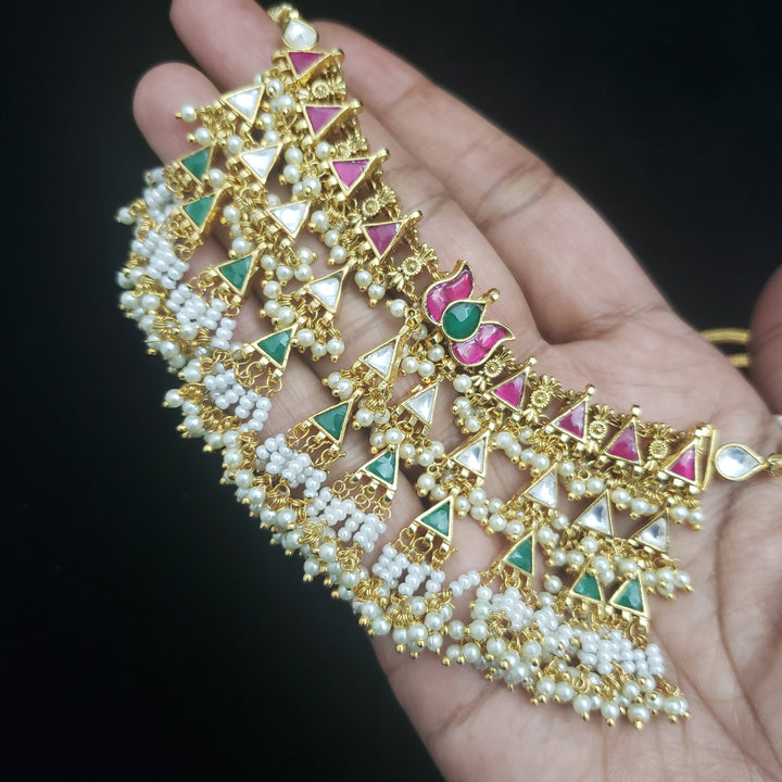 pEARLS Kundan necklace