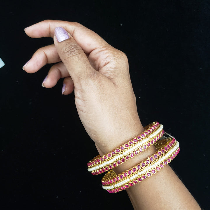 Green/Pink Bangle Set