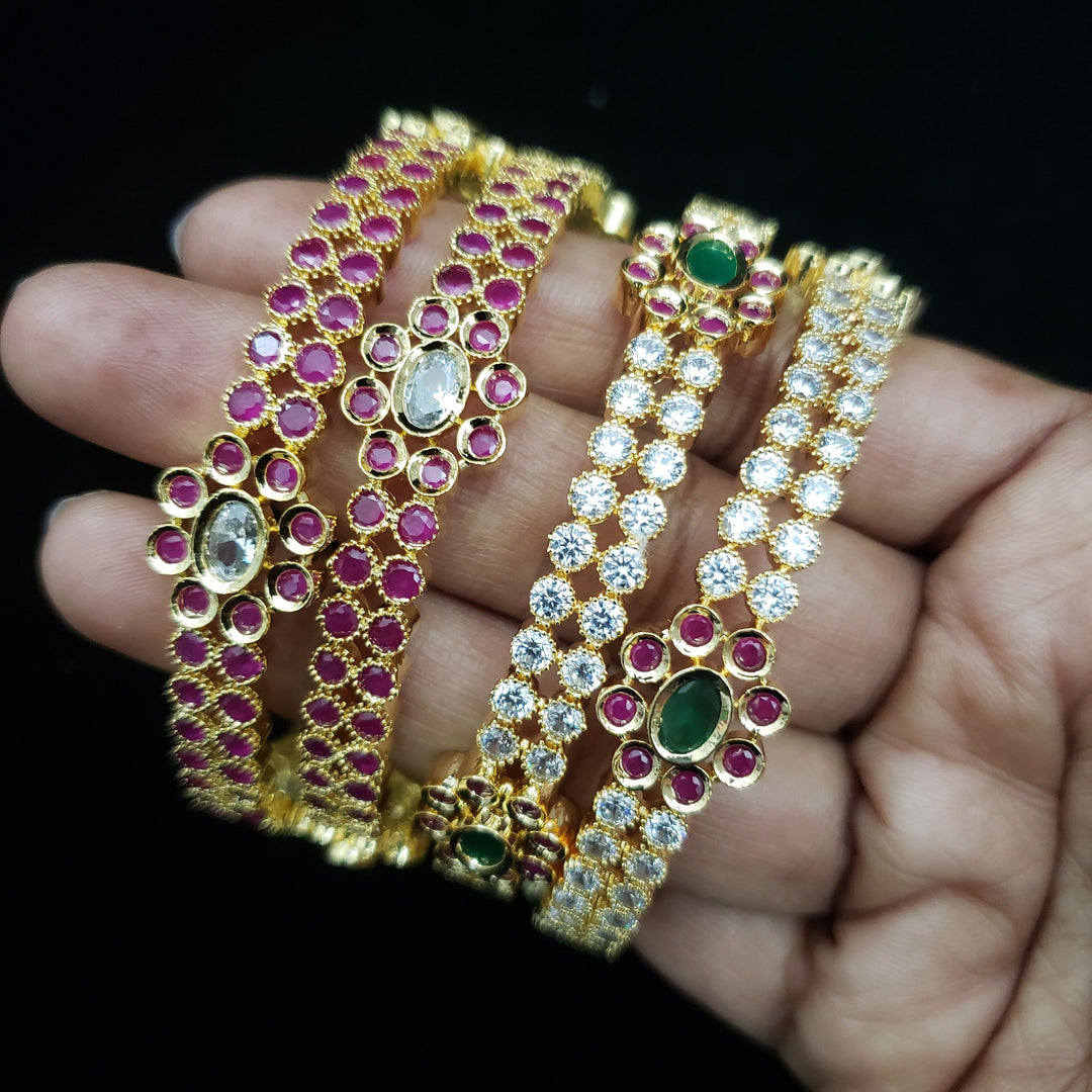 cz Flower bangles