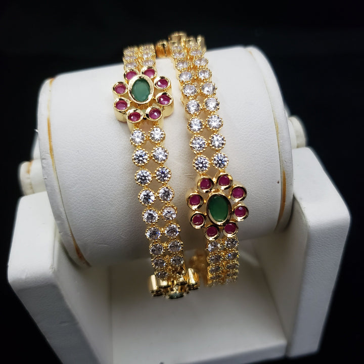 cz Flower bangles