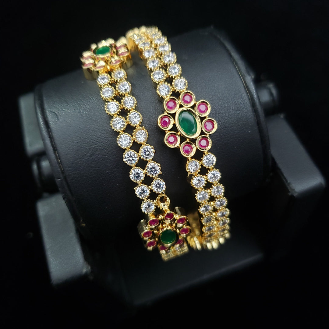 cz Flower bangles