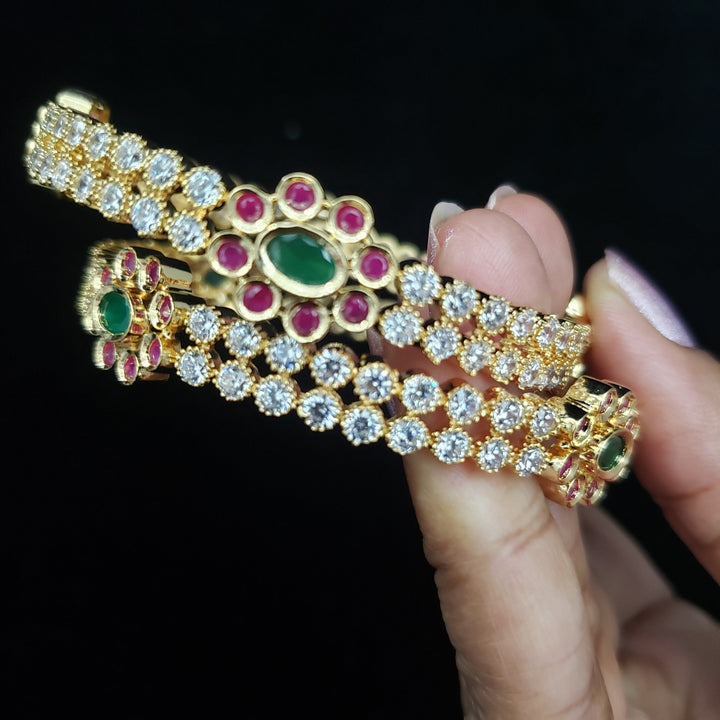 cz Flower bangles
