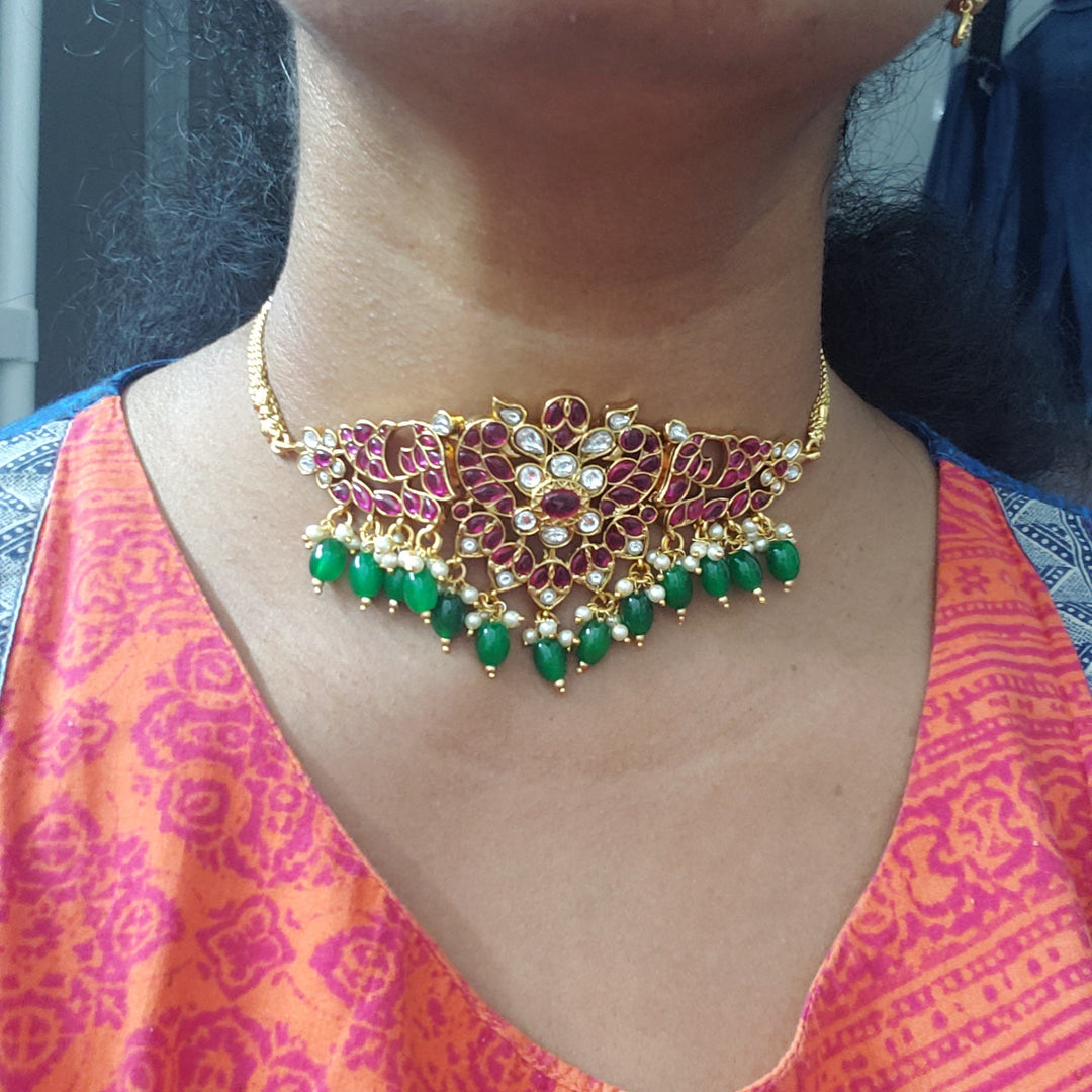Kundan choker necklace