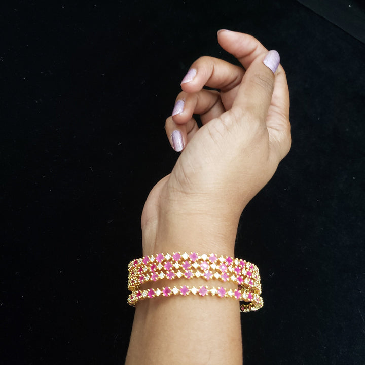 pink 4 Bangle set