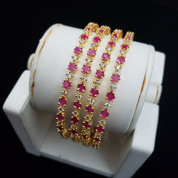 pink 4 Bangle set