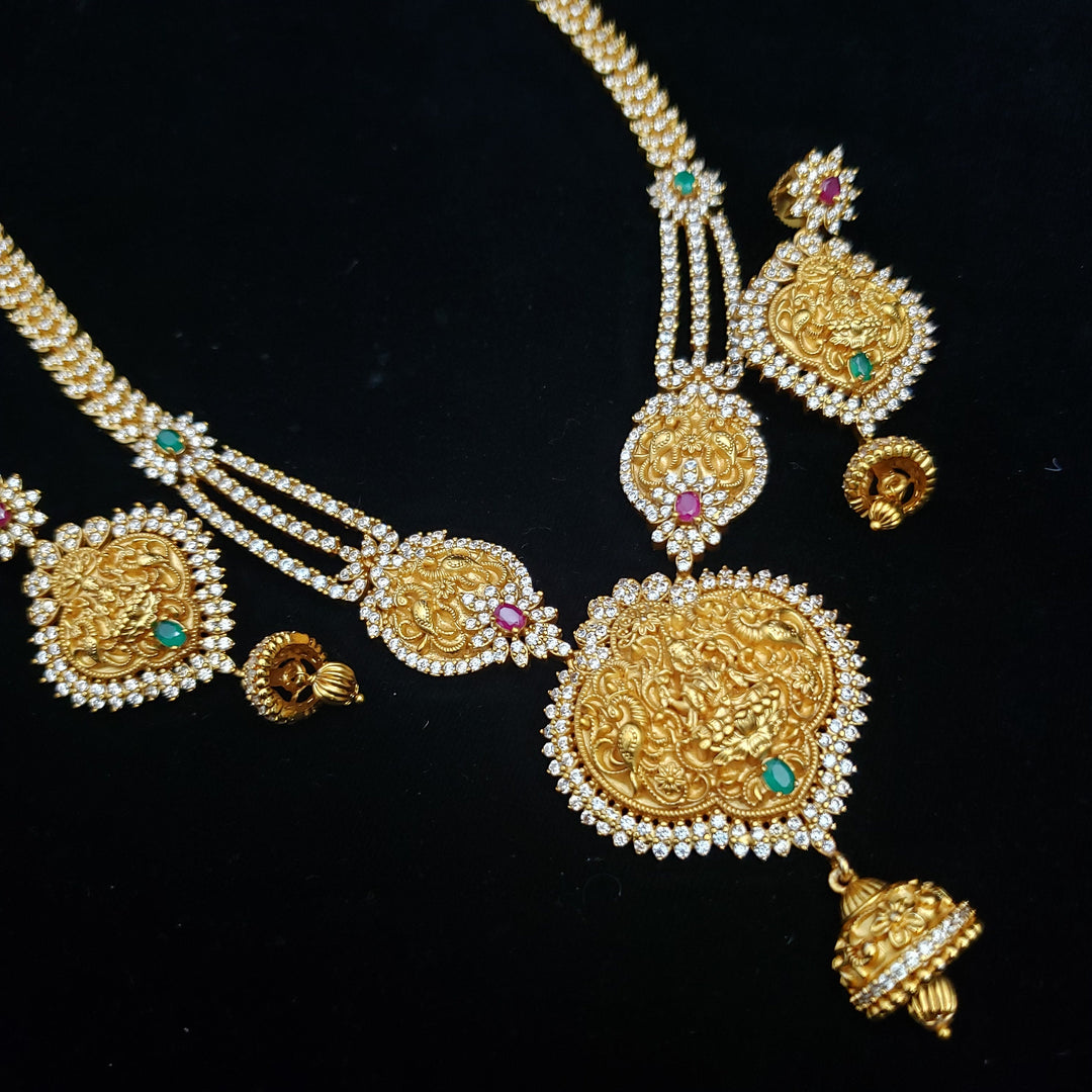 Lakshmi devi CZ necklace