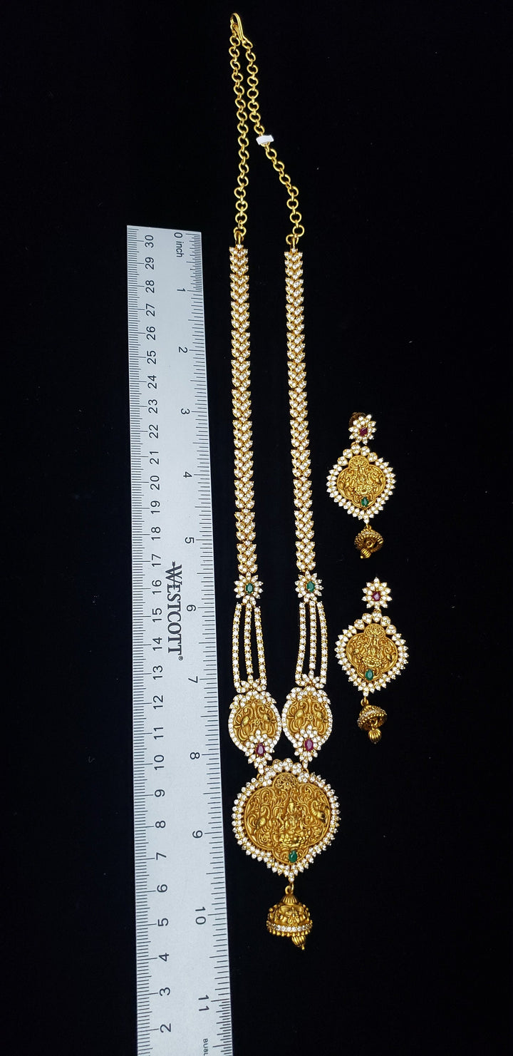 Lakshmi devi CZ necklace