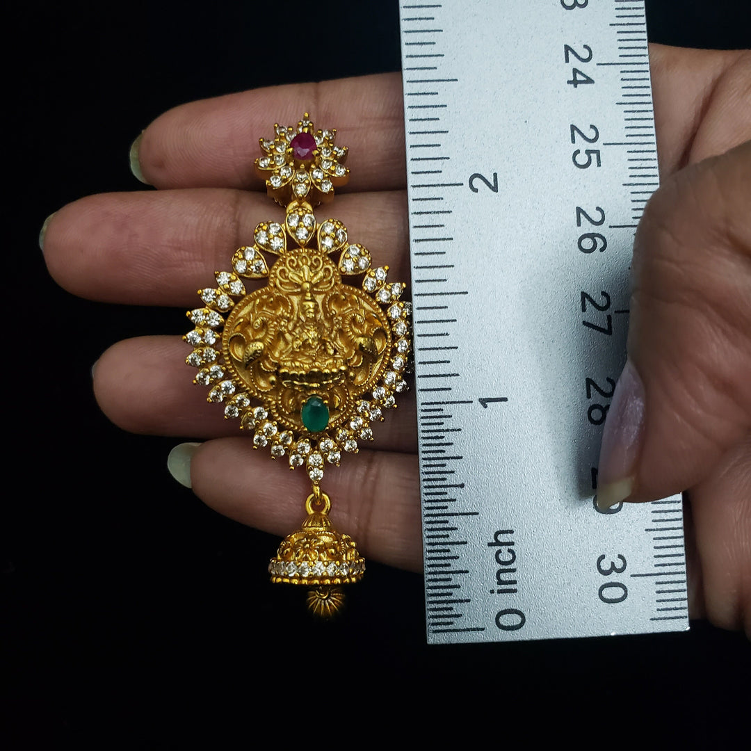 Lakshmi devi CZ necklace