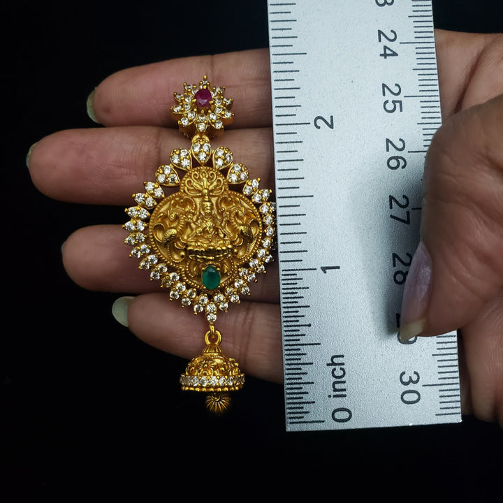 Lakshmi devi CZ necklace