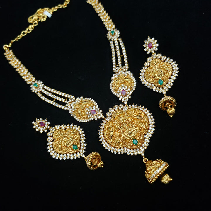 Lakshmi devi CZ necklace