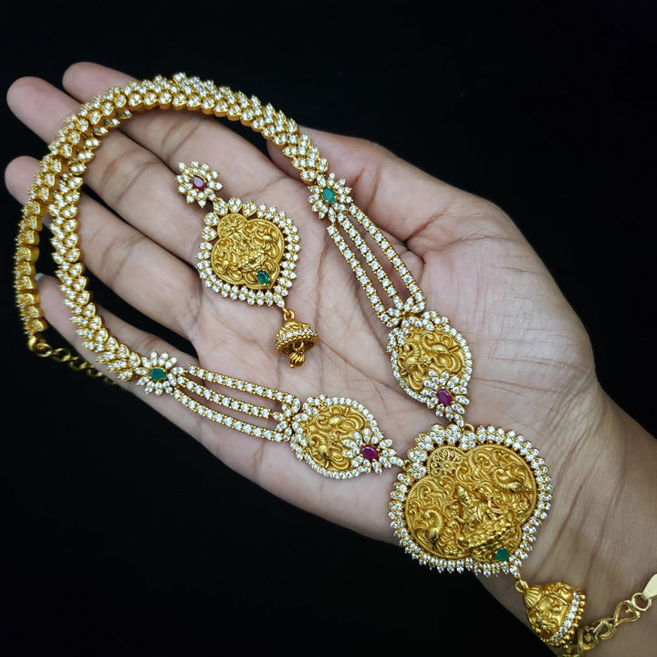 Lakshmi devi CZ necklace