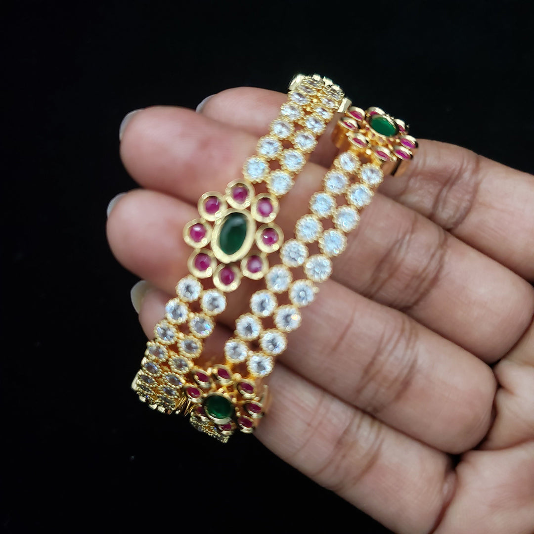 cz Flower bangles