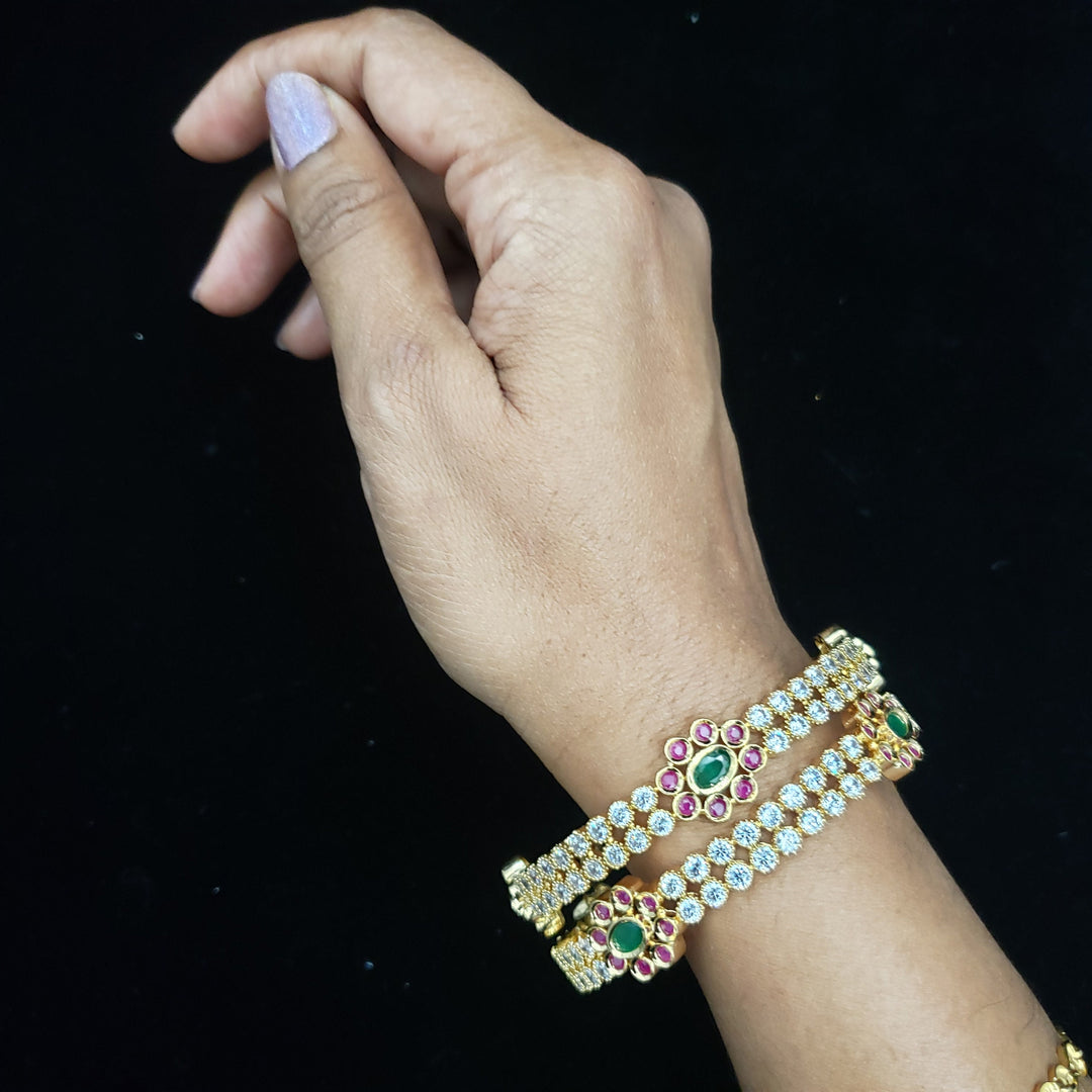 cz Flower bangles