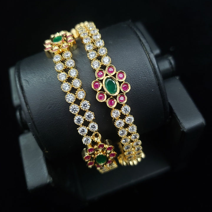 cz Flower bangles