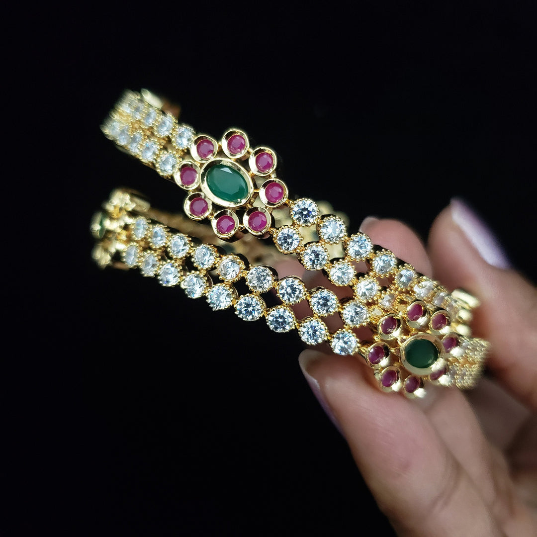 cz Flower bangles