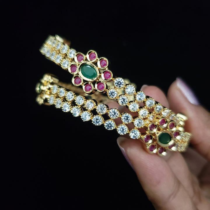 cz Flower bangles