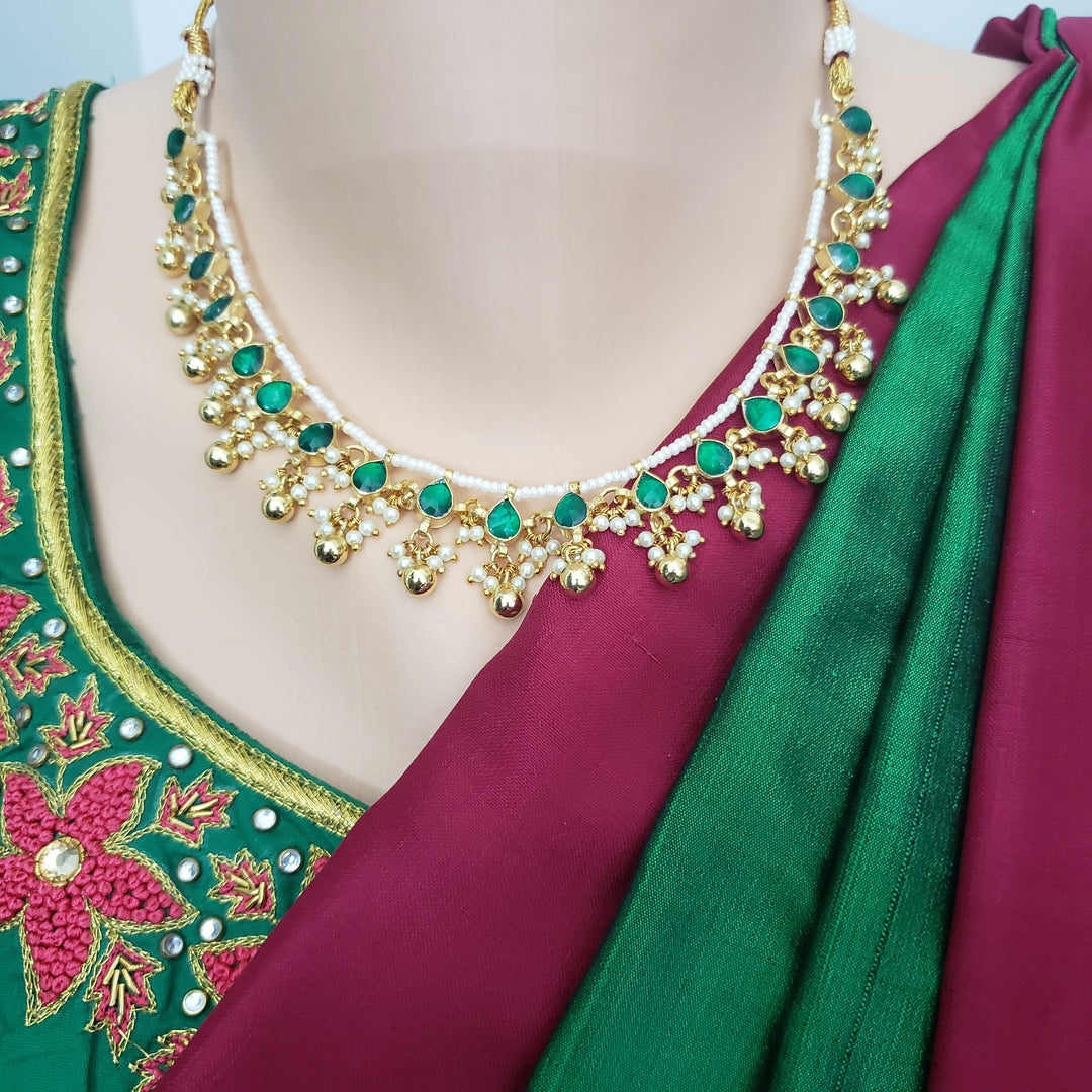 Green Kundan Necklace