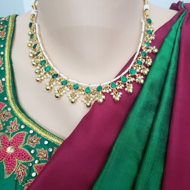 Green Kundan Necklace
