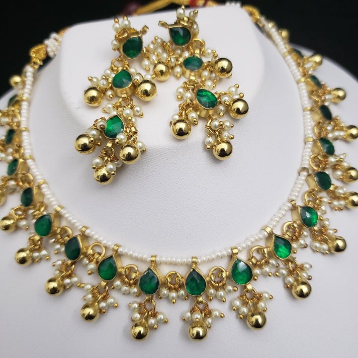 Green Kundan Necklace