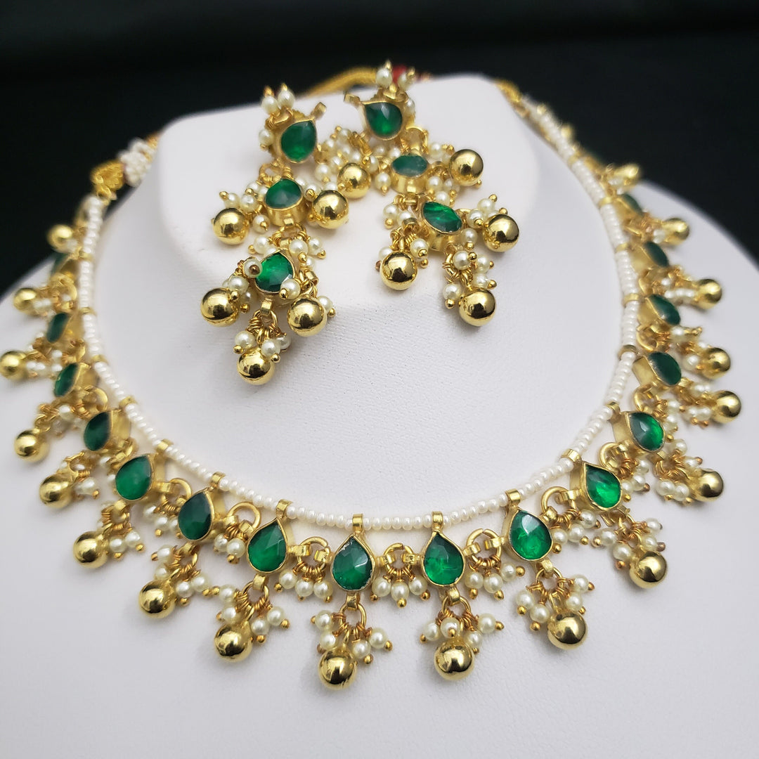 Green Kundan Necklace