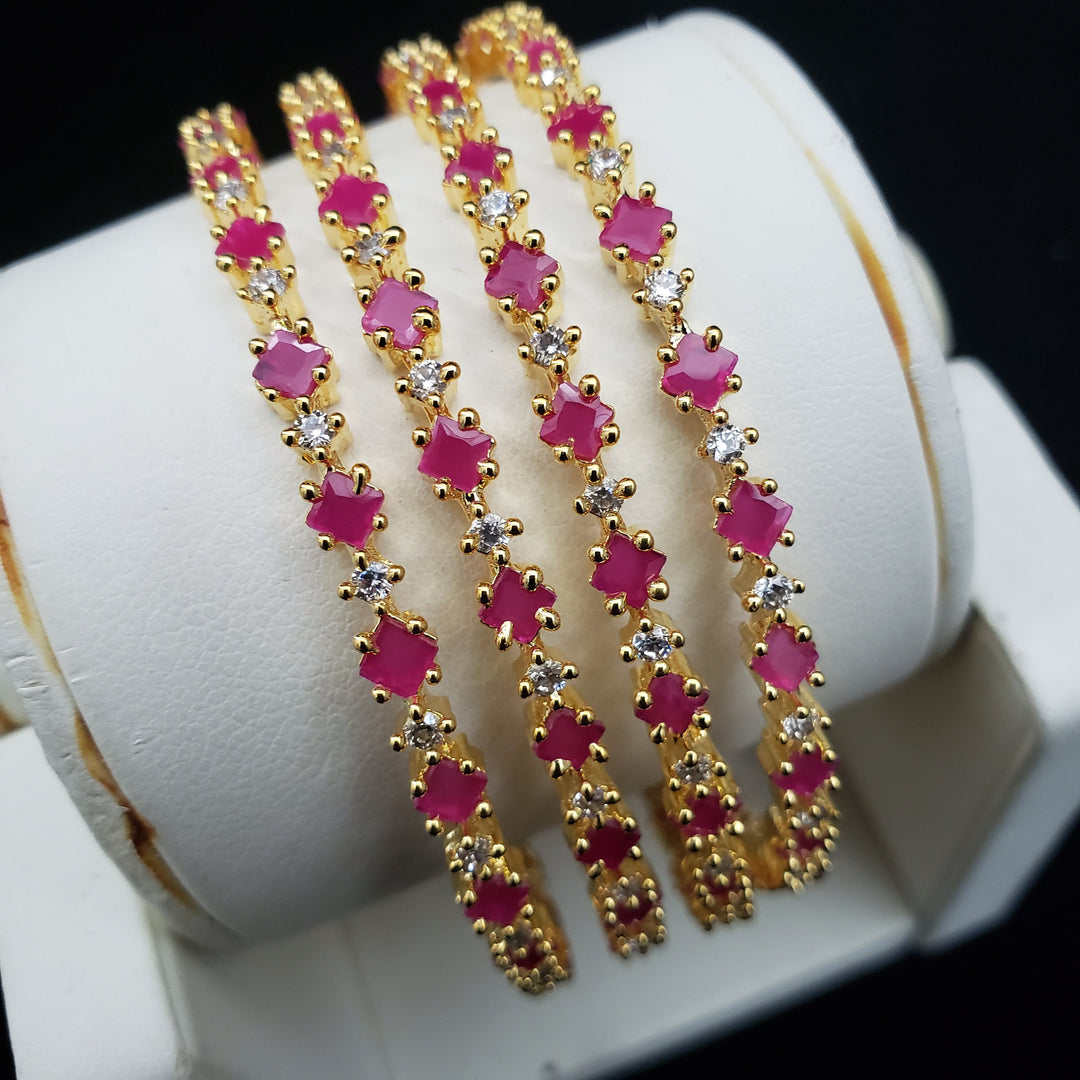 pink 4 Bangle set