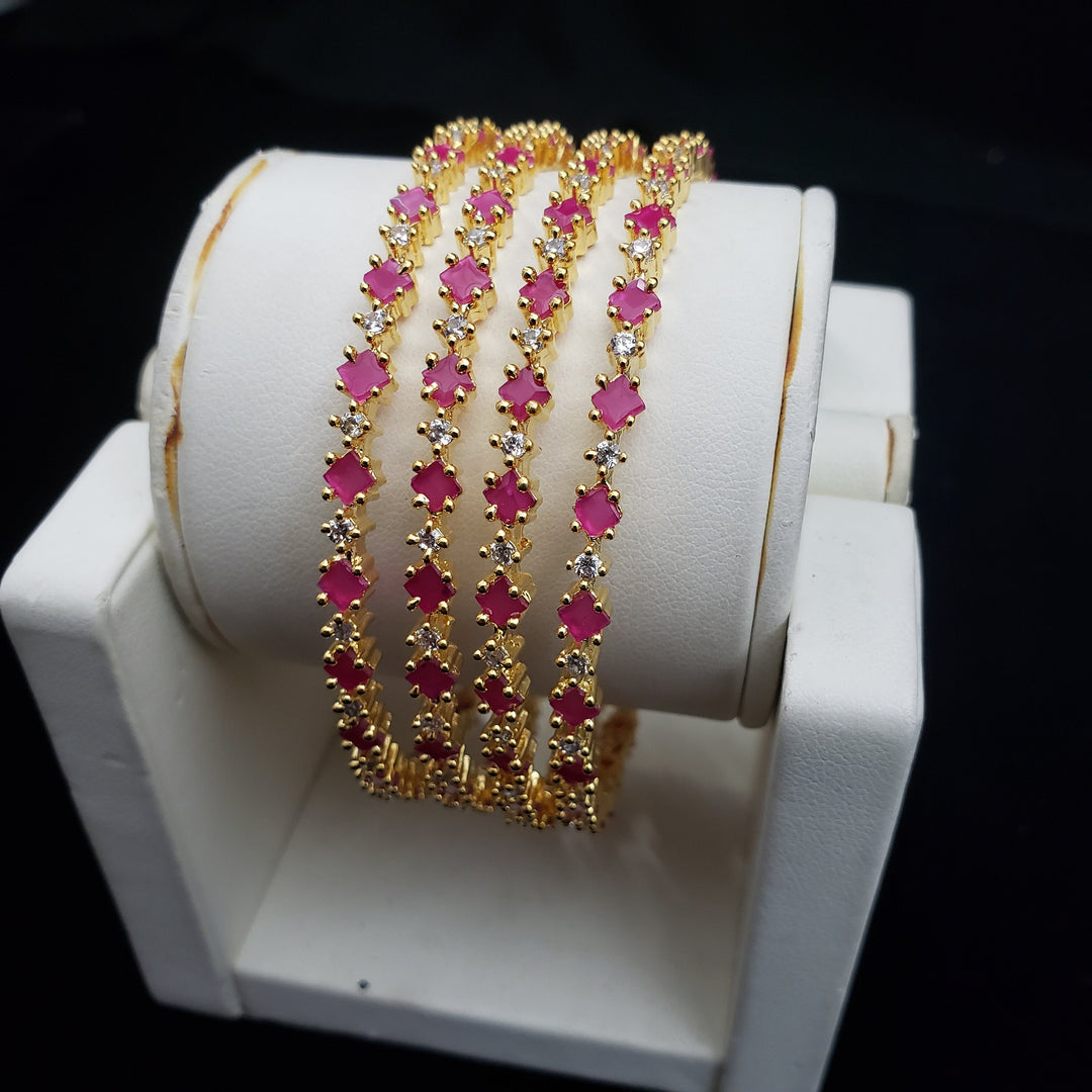 pink 4 Bangle set