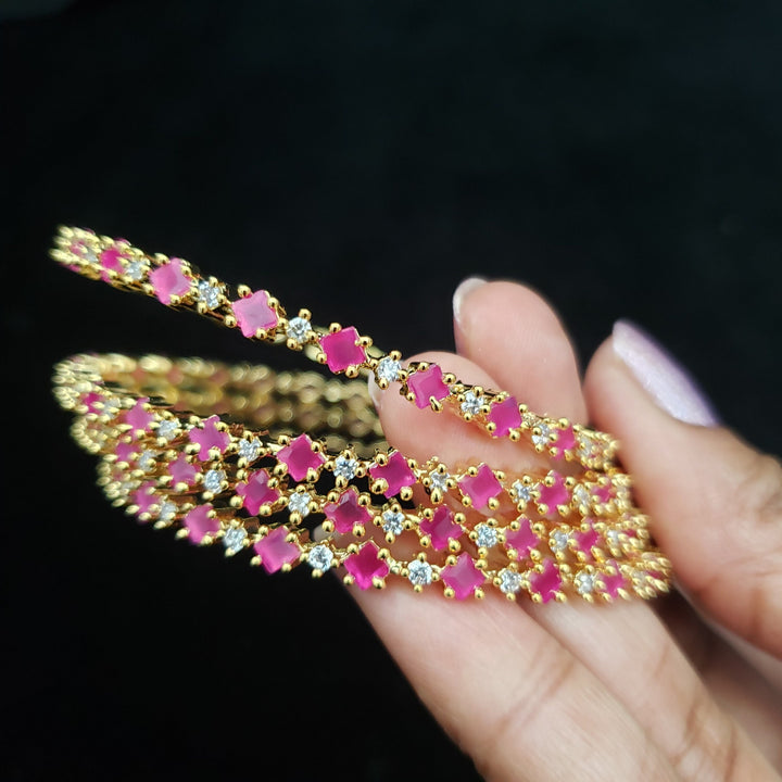 pink 4 Bangle set