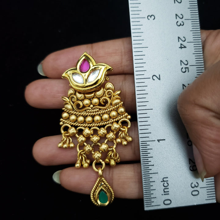 Pachi Kundan Necklace