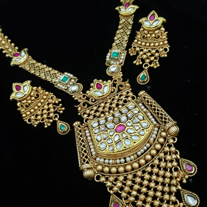 Pachi Kundan Necklace